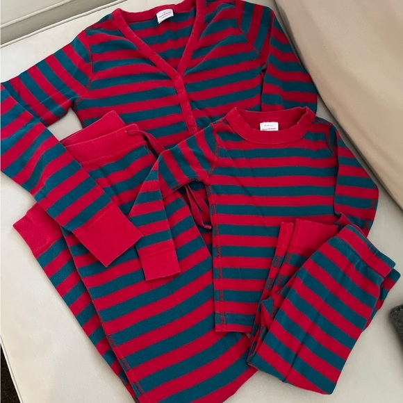 Hanna Andersson Other - Hanna Andersson Matching Mommy & Me Striped Pajamas XS/90(3)